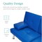 Best Choice Products Modern Faux Leather Convertible Futon Sofa w/ Removable Armrests, 2 Cupholders